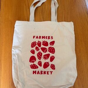 Farmers Market Strawberry Tote Bag